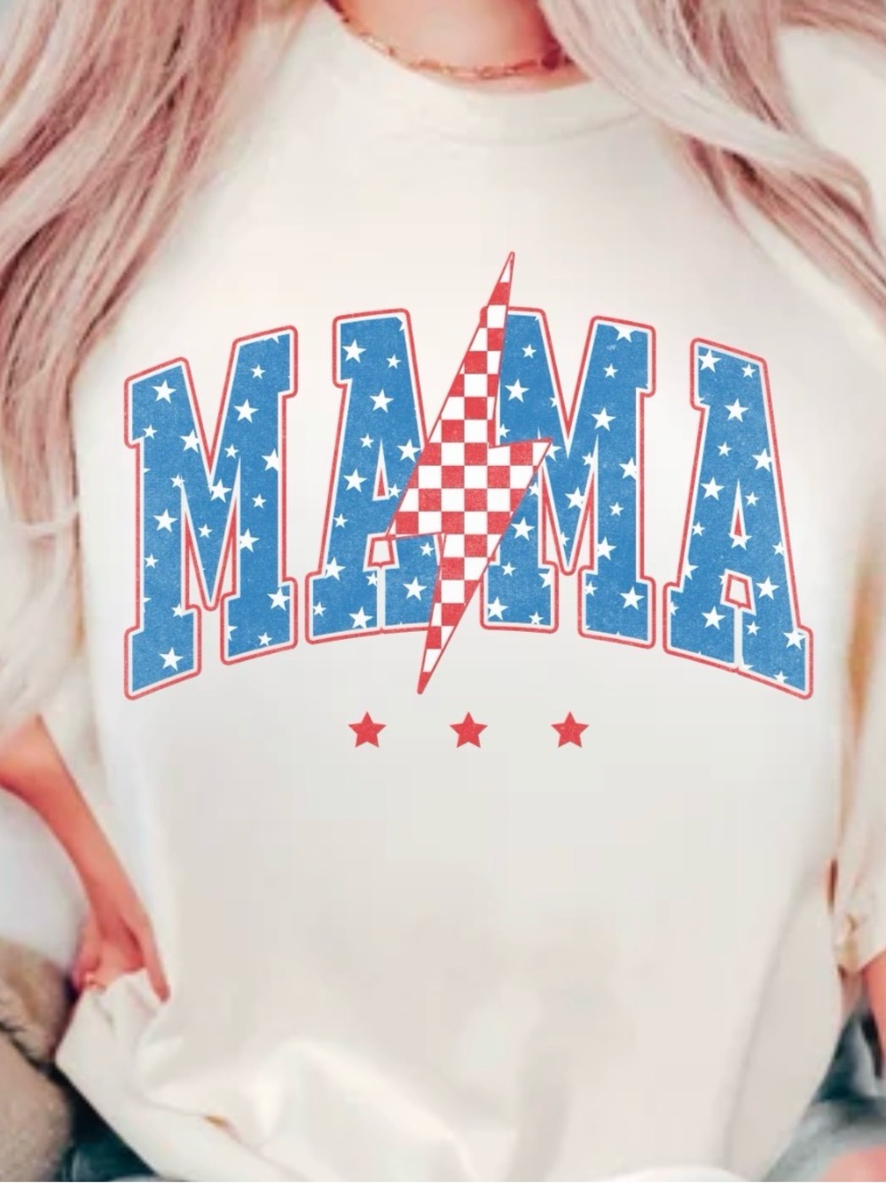 NEW Comfort Colors USA Mama  Graphic Tee, Oversized Shirt